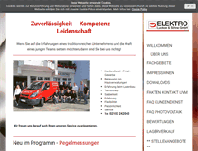 Tablet Screenshot of elektroluckow.de